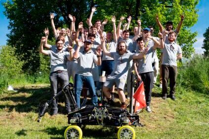Das FHNW Rover-Team qualifiziert sich für die European Rover Challenge 2026.(Bild:  FHNW)