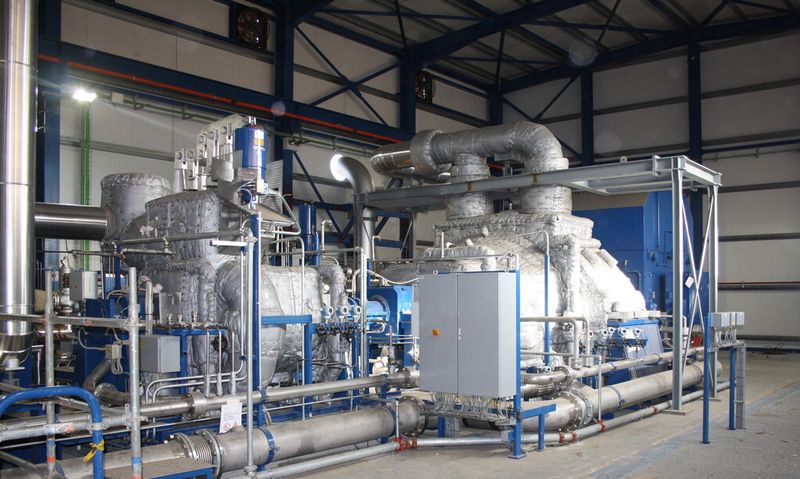 Die MAN Marc-R-Dampfturbine mit Zwischenüberhitzung kommt erstmals im Turbo-Generator-Strang des Solar-Biomasse-Hybridkraftwerks in Les Borges Blanques zum Einsatz. (Bild: MAN Diesel & Turbo)
