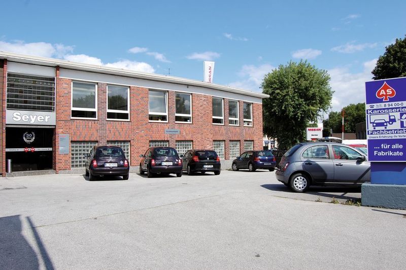 Unter dem Slogan „AS … mit der längsten Nissan-Erfahrung in Essen“ präsentiert sich Automobile Seyer an der Sabinastraße mit seinem Servicestützpunkt. Alle Gerätschaften in der Werkstatt sind auf dem neuesten Stand. (Archiv: Vogel Business Media)