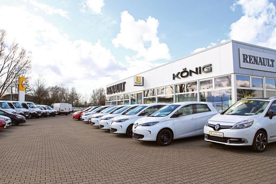 Am Standort Erfurt Süd ist die König-Gruppe seit 2016 vertreten.(Bild:  Autohaus König)