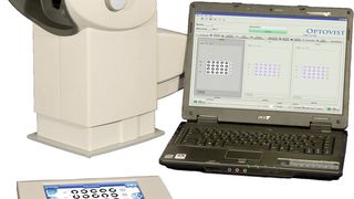 Auf Basis eines Kontron COM Express mini Moduls entwickelte b-plus das Hardware-Design für das Optovist Sehtestgerät der Vistec AG. (Kontron)