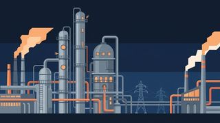 Rund um die Uhr am Netz: Die Prozessindustrie läuft ohne Pause und mit ihr die Stromrechnung. (Bild: Gemini / KI-generiert)