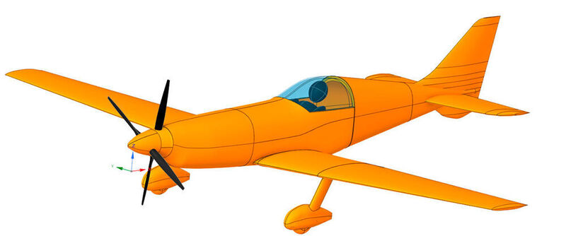 Das Modell des Flugzeugs des Teams.  (Nordic Air Racing Team)