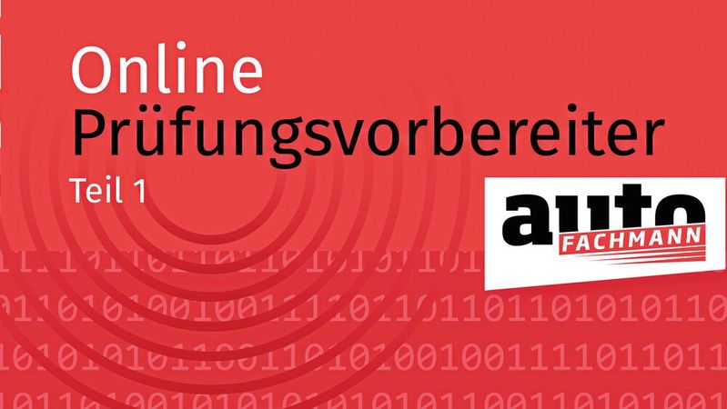 Das Ausbildungsmedium autoFACHMANN hat nun auch einen Online-Prüfungsvorbereiter auf Teil I der Gesellenprüfung im Porgramm. 