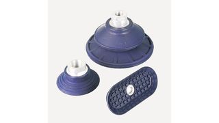 Für das Handling von Blech gibt es Vakuumsauger in unterschiedlichen Ausführungen – zum Beispiel rund oder oval geformt. (Bild: Fipa)