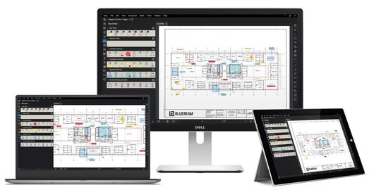 (Bluebeam Revu nutzen viele Baubeteiligte in Planung, Ausschreibung und Bauausführung. Das Programm unterstützt sie, in dem es auf das offene PDF-Dateiformat – eines der Standardformate beim übergreifenden Austausch von Informationen in fast jedem Bauprojekt und weltweit – für die Analyse und Auswertung von Daten zurückgreift. Bildquelle: Bluebeam 2022, München)
