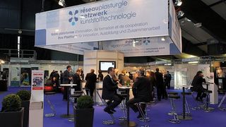 Stand commun du Réseau plasturgie au sein du salon Swiss Plastics. (Image: Réseau plasturgie)