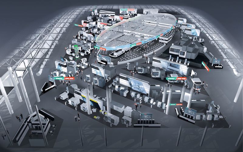 Rund 100 Hightech-Maschinen der beiden Unternehmen Gildemeister und Mori Seiki werden live unter Span zu sehen sein, darunter 25 Weltpremieren und die XXL-Universal-Fräsmaschine DMU 600 P.  (Bild: DMG)