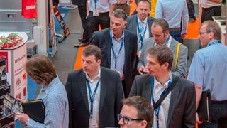 Blick in die Westfalenhalle in Dortmund während der Schüttgut 2014/Recycling Technik 2014. (Bild: easyfairs/Schüttgut)