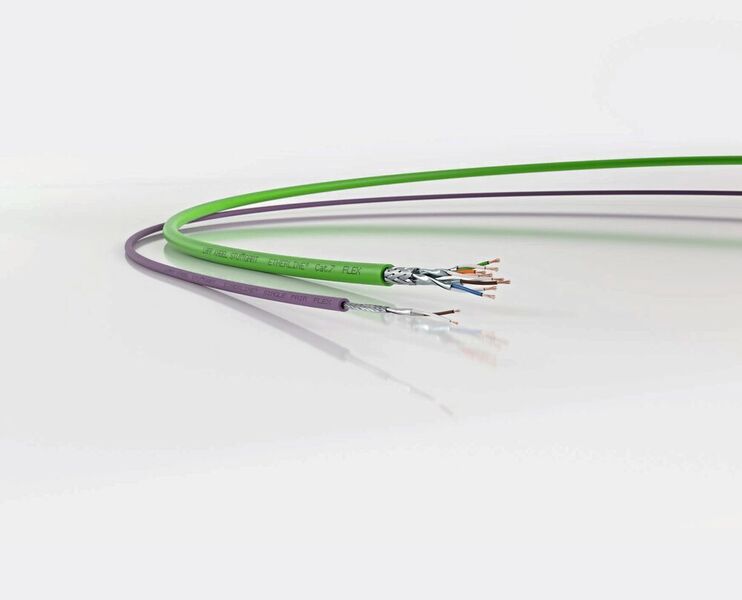 Single Pair Ethernet Leitungen sind schnell anzuschließen und bieten ausreichende Datenraten für einzelne Sensoren in der Feldebene.  (U.I. Lapp )