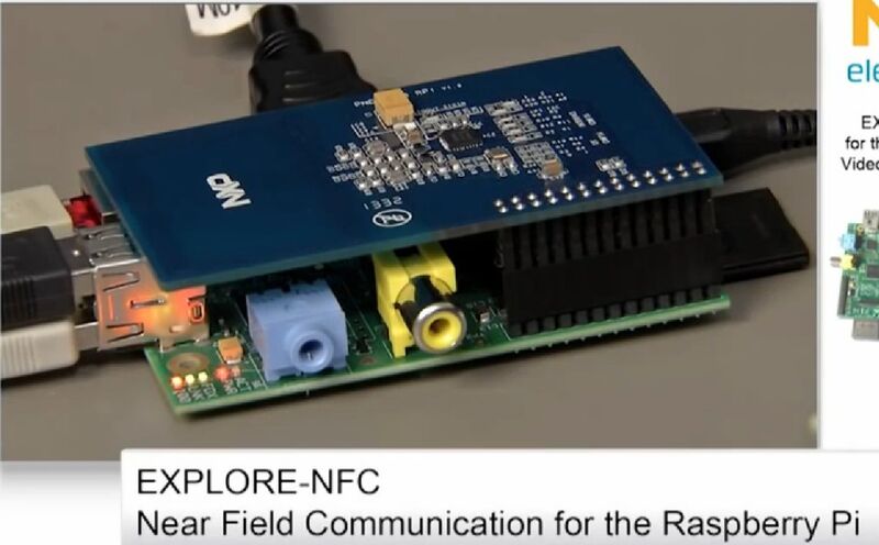 Explore NFC: Near Field Communication etwa für Raspberry Pi (unten) (Bild: NXP / element14)
