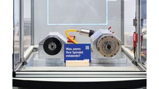 Auf der AMB führt GMN das digitale Ökosystem Idea-4x an einem Demonstrator vor, der exemplarisch Sensordaten und Wartungsprognosen sichtbar macht. (Bild: GMN )