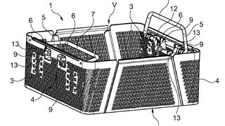 Eine Sterilisiersiebschale mit Fixiergriff. (Bild: DPMA)