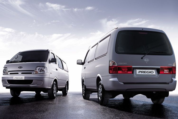 Zeitweise hatte Kia mit dem Pregio auch einen Lieferwagen im Programm. (Bild: Kia)