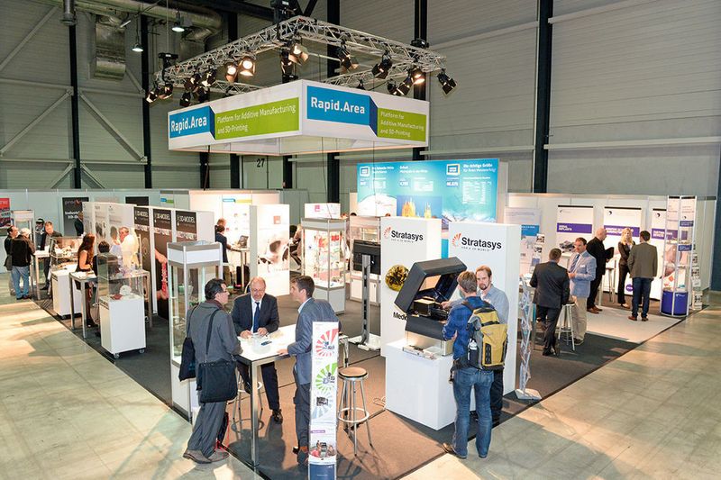 Neueste Entwicklungen auf dem Gebiet der additiven Fertigung wurden während der ersten Swiss Medtech Expo in der Rapid Area präsentiert. (Bild: Messe Luzern)