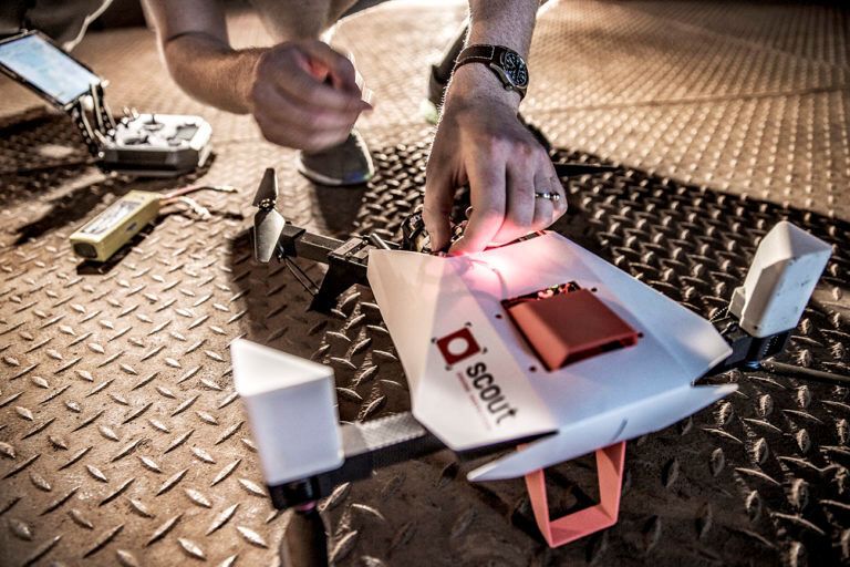 The team behind the drone uses 3D printing to test for the most suitable drone model. 3D printing allows the physical design to be modified easily and quickly. (Næss, Øyvind Nordahl)