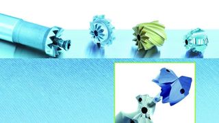 Die Torque-Transfer-Schnittstelle ermöglicht neue Anwendungen beim Bohren, Fräsen, Einstechen und für Werkzeugkombinationen: Die Wechselköpfe sind für unterschiedliche Materialien lieferbar.  Bild: Mapal (Archiv: Vogel Business Media)