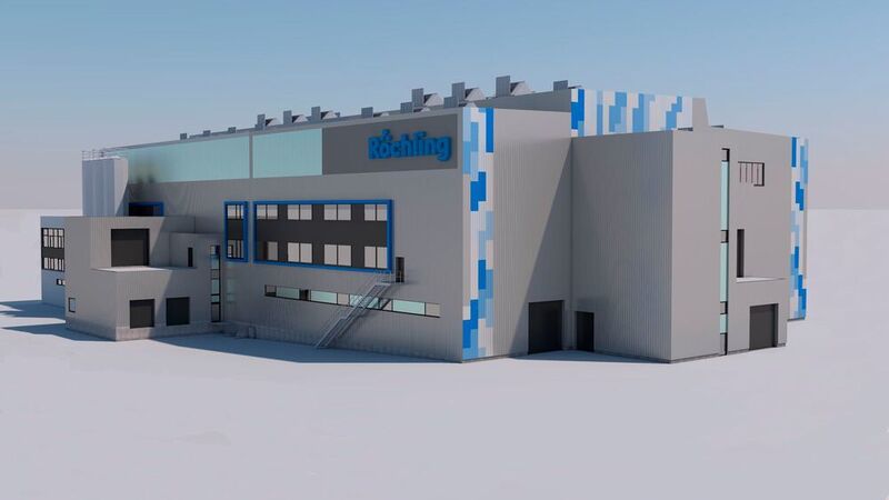 3-D-Ansicht des neuen Produktionsgebäudes von Röchling Medical in Neuhaus am Rennweg. (Röchling Medical)