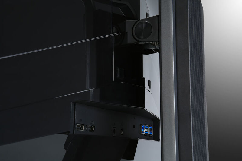 Der Predator X34 bietet neben einem DisplayPort und einem HDMI-Eingang auch einen USB-3.0-Hub. (Bild: Acer)