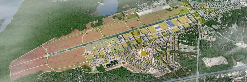 Auf dem Areal des Flughafens Tegel entsteht ein Forschungs- und Industriepark für urbane Technologien: Berlin TXL – The Urban Tech Republic.(Bild:  Tegel Projekt GmbH/Macina)