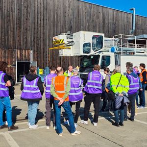 Besichtigung der Enteisung am Flughafen Zürich. Aufnahme vom letztjährigen Engineers' Day am 4.3.2025.(Bild:  A. Weidmann)
