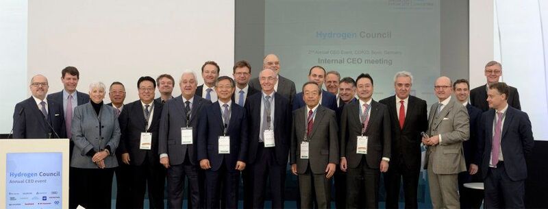 Launched at the World Economic Forum in Davos in early 2017, the Hydrogen Council is a first-of-its-kind global CEO initiative to foster the role of hydrogen technologies in the global energy transition. (Air Liquide)