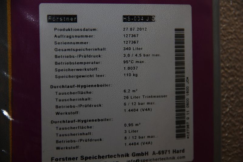 Technische Daten des Speichers. (Bild: Schäfer)