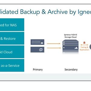 Igneous Hybrid Storage Cloud  mit Verbindung zu Primär-Nas und Public Cloud.
