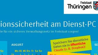 Vorderansicht des Tischaufstellers (Bild: © Freistaat Thüringen)