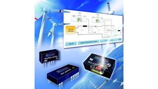 Bild 1: In PV-Wechselrichtern kommen IGBTs als schnelle Leistungsschalter zum Einsatz, deren Treiber über hochwertig isolierte DC/DC-Wandler versorgt werden (Bild: RECOM)