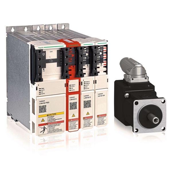 Lexium 62: universelle, kompakte Servoantriebe für mehrachsige Lösungen in modularem Design. Die Lösung besteht aus Single und Double Drives derselben Grösse und gemeinsamen Spannungsversorgungen für alle Antriebe. (Bild: Schneider Electric)