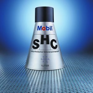 High-Tech in sichtbarer Verpackung: Die von der Gemini-Raumkapsel inspirierte Form der ersten Mobil-1-Öldose – noch mit dem ursprünglichen Produktnamen „SHC“. 