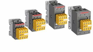 Die neue Baureihe der AFS-Schütze für Sicherheitsanwendungen mit fest angebautem Hilfskontaktblock in Safety-Farbe. (ABB Stotz-Kontakt)