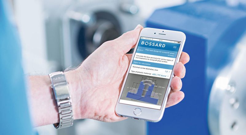 Konverter- und Rechner-App für Verbindungselemente (Bossard)