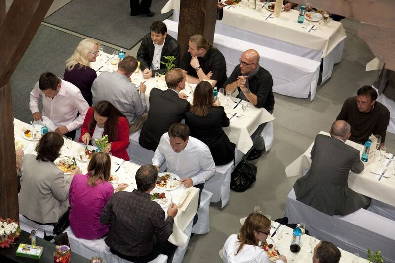 Weitere Impressionen vom ersten Abend des Digital Plant Kongresses 2012 in Würzburg.  (PROCESS)