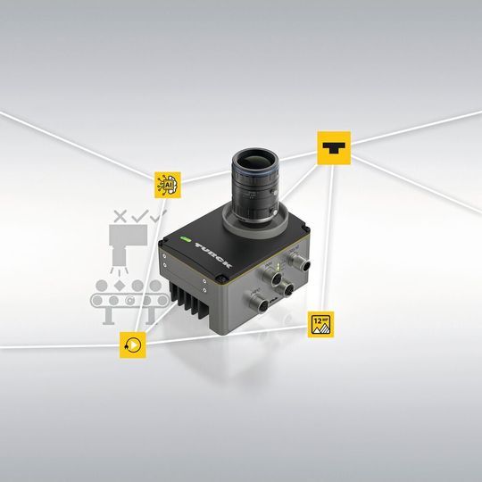 Bildverarbeitung in Echtzeit direkt an der Linie: AI-Kamera TIV mit leistungsstarken KI-Tools für anspruchsvolle Aufgaben.(Bild:  Turck GmbH)