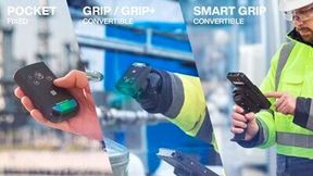Der Ident-Ex 02 von Pepperl+Fuchs ist in vier verschiedenen Konfigurationen – Pocket, Grip, Grip+ und Smart Grip – verfügbar.  (Bild: Pepperl+Fuchs)