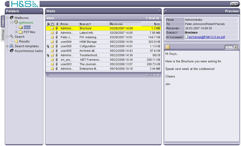 Anwender können per Web-Interface in archivierten Dokumenten und Anhängen suchen. (Archiv: Vogel Business Media)