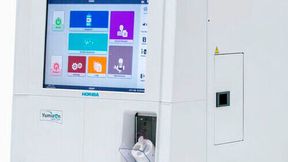 Horiba’s new CE IVDR certified Yumizen H500 CRP benchtop hematology analyzer delivers a simultaneous complete blood count with 5-part extended differential and rapid CRP whole blood measurement.  (Source: Horiba )