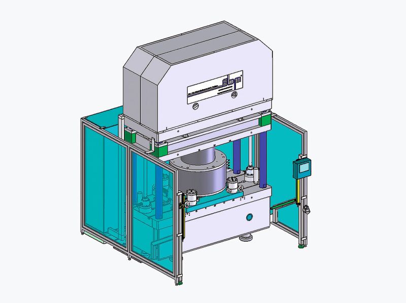 Ebm entwickelt diese elektrisch angetriebene Presse für das pneumo-mechanische Umformen. (Bild: Ebm)