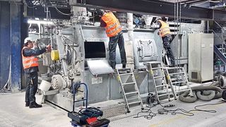 800.000 Tonnen Baustoffe hat der Mischer vom Typ DBE bei Sika bereits gemischt. Nach einer Rundumerneuerung steht er nun wieder bereit für neue Aufgaben. (Loedige; © Arcady - stock.adobe.com)