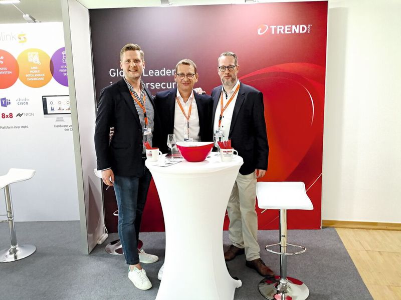 Ein Team von Trend Micro war ebenfalls vor Ort und informierte an einem Stand sowie während einer Breakoutsession.  (Bild: IT-BUSINESS)