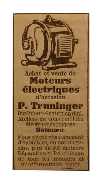 Publicité originale datant de janvier 1933, date de l'éclosion du MSM, Marché Suisse des Machines. (Image: MSM / Document d'archive)
