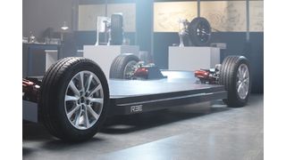 Die Skateboard-Plattform von REE lässt sich variabel einsetzen.  (REE)