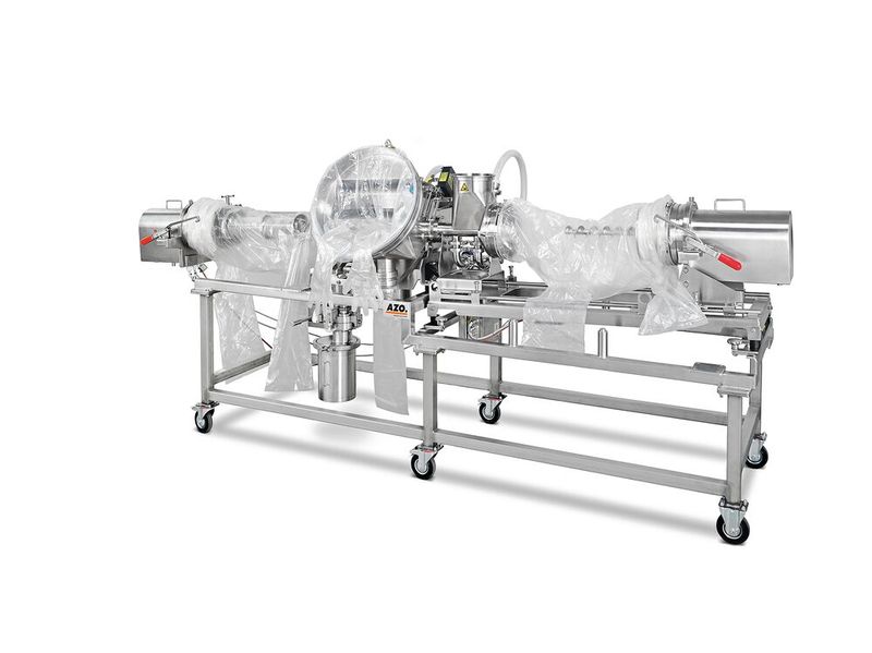 Die Siebmaschine DA 650 Vario Containment mit Inlinern. (Bild: Azo)