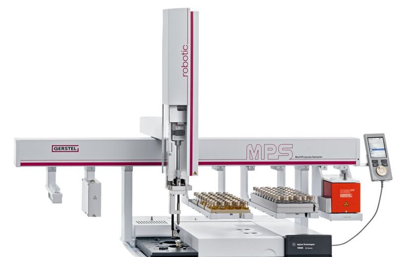 Fig.2: GC/MS system combined with a Multi Purpose Sampler (MPS robotic), comparable to the one used by Stephanie Marie Ong from Arizona State University in the USA in her metabolism study to detect biomarkers of female fertility. (Gerstel)