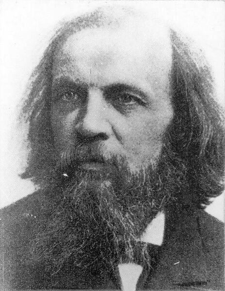 Der russische Chemiker Dmitri Mendelejew zähle gemeinläufig als der Erfinder des heute gebräuchlichen Periodensystems der Elemente. (Bild: gemeinfrei)
