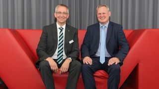 Dr. Volker Franke, Vorstandssprecher Zukunftsallianz Maschinenbau; Gerald Pörschmann, geschäftsführender Vorstand Zukunftsallianz Maschinenbau (von links) (Bild: Zukunftsallianz Maschinenbau)