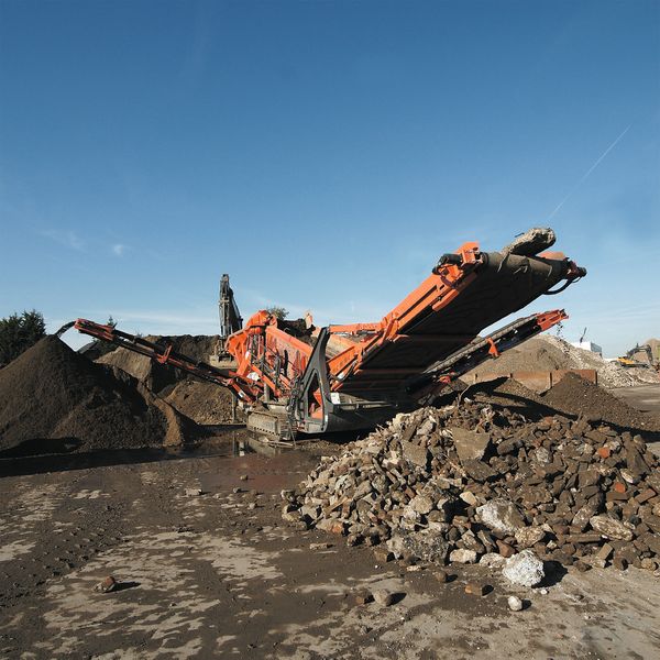 Alles Material über 70 mm wird als Überkorn abgeschieden. (Bild: Sandvik)