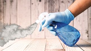 Einer aktuellen Studie zufolge kann Putzmittel ähnlich schädlich für die Lunge sein wie die Autoabgase in der Innenstadt (Symbolbild). (gemeinfrei, Towfiqu barbhuiya, Pawel Czerwinski (Rauch) / bearbeitet von VCG)